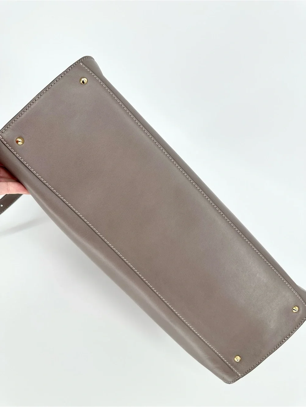 Cuyana Work Satchel in Clay Smooth Leather